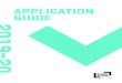 APPLICATION GUIDE - LA.HussianCollege€¦ · submit the following required creative samples demonstrating your personal experience, imagination, passion, artistic sensibility, innovative
