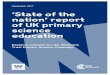 Baseline research for the Wellcome Trust Primary Science ... · Evaluation of the Primary Science Campaign | Executive Summary 1 CFE Research with the University of Manchester has