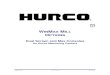 for Hurco Machining Centers mill … · - ii WinMax Mill Options 704-0116-410 WinMax Mill Options The information in this document is subject to change without notice and does not
