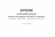 CONSUMER INKJET BdBrand PtiP erception & SWOT AliA nalysis · software works with any Epson wireless all‐in‐one, ... – Its all‐in‐one printer was the first to be certified