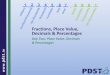 Fractions, Place Value, Decimals & Percentages workshop 2 plac… · Decimals & Percentages Day Two: Place Value, Decimals & Percentages.. ie •to provide opportunities to reflect