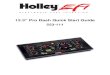 12.3 Pro Dash Quick Start Guide - Holley Performance ProductsMay 27, 2020  · 7 USB The unit has two standard USB type C locking receptacles (USB 2.0). Connect the supplied locking