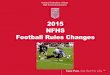 2015 NFHS Football Rules Changes - sectionixathletics.org...Dead-Ball Penalty Enforcement Rule 10-2-5 In PlayPic A, the A player false starts. In PlayPic B, the B player commits a