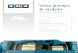 Vane pumps & motors - Bezares SA · TDZ vane pumps are manufactured in a wide range of displacements, from 2cc/r to 269cc/rev. for single pumps, 460cc/rev. for double pumps and 560cc/rev