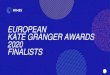 EUROPEAN KATE GRANGER AWARDS FINALISTS KATE GRANGER AWARDS 2020 FINALISTS INDIVIDUAL NURSE FINALISTS