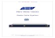 AEV RDS 45OO · AEV RDS 4500 – rds encoder AEV Broadcast Srl via della Tecnica 33, 40050 Argelato (BO) ITALY - mail : info@aev.eu 5 - RDS - radiodata This system for the transmission