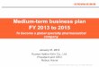 Medium-term business plan FY 2013 to 2015€¦ · 31/01/2013  · Maintain leading share in renal anemia therapy, primarily through . NESP Enhance value of . NESP. through unified