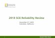 2018 SCE Reliability Review · 2020. 9. 9. · • Overview of SCE •Reliability Definition and Measurement •SCE’s 2018 Reliability Performance • How to Obtain Local Reliability