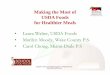 Laura Walter, USDA Foods • Marilyn Moody, Wake County P.S ...Title: Microsoft PowerPoint - Making the Most of USDA Foods for Healthier Meals.ppt [Compatibility Mode] Author: shall