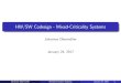 HW/SW Codesign - Mixed-Criticality Systems...HW/SW Codesign - Mixed-Criticality Systems Johannes Obermuller January 24, 2017 Johannes Obermull er Mixed-Criticality Systems January