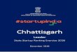State Startup Ranking Exercise 2018...Government of Chhattisgarh announced their Startup initiative on 24th November 2016 by including Startup package in the State Industrial Policy