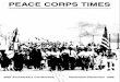 PEACE CORPS TIMESpeacecorpsonline.org/historyofthepeacecorps... · 1986. 11. 1. · Peace Corps Times NovemberAIecember 1986 3 . In the Beginning The excitement began before dawn