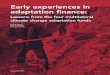 Early experiences in adaptation finance - Main report€¦ · adaptation finance flowing from developed to developing countries, both to meet the short-term impacts of climate change