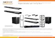Organizador de cables horizontal Tipo ducto de 1U y 2U · Organizador de cables horizontal Nexxt Solutions® (“Nexxt”) es marca registrada. Nexxt se reserva el derecho de modificar