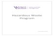 Hazardous Waste Program - Western Carolina University€¦ · Hazard Waste Definition Hazardous waste is a solid material, chemical, fuel or compressed gas which is harmful to human