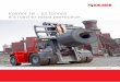 Kalmar 18 – 52 tonnes It’s hard to resist perfection...Heavy Lift Trucks 18 – 52 tonnes from Kalmar to you. A refined and fully loaded version backed by more than 50 years of