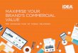 MAXIMISE YOUR BRAND’S COMMERCIAL VALUEidea-communication.com/wp-content/uploads/2019/07/... · INTEGRATED BRAND MANAGEMENT A brand is the DNA of an enter-prise, and defines how