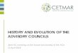 HISTORY AND EVOLUTION OF THE ADVISORY COUNCILS · 2018. 4. 18. · 1971. ACF. EEZs. 1977. 1983. CFP. 1992. CFP Reform. 1994. PECH Committee in the EP . 1997. Informal Regional Workshops
