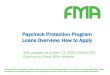 Paycheck Protection Program Loans Overview: How to Apply...Apr 11, 2020  · Paycheck Protection Program Loans Overview: How to Apply With Updates as of April 11, 2020 5:00pm EST Continue