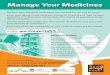 Manage Your Medicines · Talk to your doctor or pharmacist if you are concerned about any of your medications. Manage Your Medicines Did you know that some medications may increase