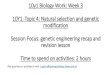 10Y1: Topic 4: Natural selection and genetic modification Session Focus: genetic ... · 2020. 4. 6. · 10y1 Biology Work: Week 3 10Y1: Topic 4: Natural selection and genetic modification