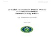 Environmental Monitoring Plan · Working Copy Waste Isolation Pilot Plant Environmental Monitoring Plan DOE/WIPP-99-2194, Rev. 3 3 PREFACE U.S. Department of Energy (DOE) Order 450.1,