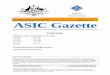 Published by ASIC ASIC Gazette - ASIC Home | ASIC · evp group pty ltd 125 108 652 ezy clean home services pty. ltd. 129 739 635 f & f formwork n.s.w. pty ltd 067 731 784 fairchild