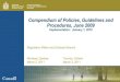 Compendium of Policies, Guidelines and Procedures, June and Events/Speeches/Prese¢  Procedures, June