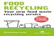 FOOD RECYCLING - City of Westminster · Food recycling facts Using your food waste recycling service 1. Line your kitchen bin with one of the special liners provided by us and put