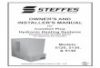 OWNER'S AND INSTALLER'S MANUAL - Steffes€¦ · Models: 5120, 5130, & 5140 Applicable to Software Version 2.00 - 2.19 OWNER'S AND INSTALLER'S MANUAL for Comfort Plus Hydronic Heating