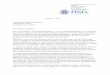 National Low Income Housing Coalition · Your letter requested information about FEMA's process for determining eligibility and the appeals process. To date, FEMA has approved 462,000
