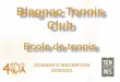 Blagnac Tennis Club...Détection et formation dès 5 ans Organisation spécifique en cas de pluie : jeux sportifs, préparation physique, analyse vidéo, formation arbitrage, formation