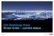 IEA Workshop Paris Smart Grids current status...Overlay grid/ HVDC Stabilization with FACTS1 Modularity, distributed-ness Automation Voltage regulation (grid) Control Voltage support