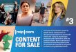 CONTENT FOR SALE · 60-MINUTE format Watch! combines compe-tition with variety and is brought to Cannes by Media Ranch. Two teams watch ﬁ ve live acts, including musicians, dancers,