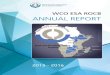 WCO ESA ROCB ANNUAL REPORT...Sociology from the University of Zimbabwe and an MBA from the Midlands State University, Zimbabwe. During her tenure as the Director ROCB, she managed