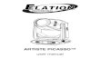 ELATION ARTISTE PICASSO - USER MANUAL 121118adjmedia.s3-website-eu-west-1.amazonaws.com... · 7 SAFETY GUIDELINES DO NOT TOUCH the fixture housing during operation. Turn OFF the power