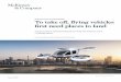 To take off, flying vehicles first need places to land/media/McKinsey... · Cost remains the critical element in assessing the viability of any proposed VTOL-port strategy. The following