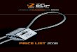 PRICE LIST 2018 - Zip-Clip · PDF file

zip-clip with either a loop, concrete anchor or M8 termination. The system consists of wire with a