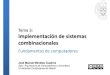 Tema 3: Implementación de sistemas combinacionales · 10 FC tema 3: Implementación de sistemas combinacionales versión 12/09/14 Módulo: dispositivo que realiza físicamente una