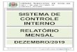 SISTEMA DE CONTROLE INTERNOtransparenciaoficial.com/publish/Dezembro de 2019-_04702...SISTEMA DE CONTROLE INTERNO RELATÓRIO MENSAL DEZEMBRO/2019 Rua Juvêncio Carneiro s/n, Bairro: