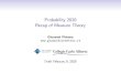 Probability 2020 Recap of Measure TheoryProbability 2020 Recap of Measure Theory Giovanni Pistone Draft February 9, 2020. Some books There will be written notes of this course. Howevere,