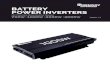 BATTERY POWER INVERTERS - Renogy€¦ · Sizing a Battery Bank For this Renogy inverter, the battery bank will be 12 volts direct current (12 VDC) This is just an example. Actual