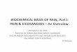 BIOCHEMICAL BASIS OF PAIN: PAIN & EICOSANOIDS – An … basis of pain PPP 8.pdf · •Eicosanoids have a wide range of effects, such as: •Inflammatory responses (predominantly