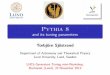 Pythia 8 and its tuning parameters - Lunds universitethome.thep.lu.se/~torbjorn/talks/bucharest12.pdf · 2012. 11. 18. · MultipartonInteractions:bProfile 3 3 3 4 MultipartonInteractions:expPow