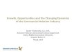 Growth, Opportunities and the Changing Dynamics of the ...Growth, Opportunities and the Changing Dynamics of the Commercial Aviation Industry Daniel Friedenzohn, J.D., M.A. Assistant
