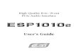 User’s Guidedownload.esi-audiotechnik.com/download/ESI/ESP1010e/ESP1010e-… · Thank you for choosing the ESI ESP1010e, the perfect audio gear for multi channel recording applications