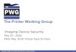 The Printer Working Group...2020/05/07  · Copyright © 2020 The Printer Working Group. All rights reserved. 10 HCD iTC Status •Collaboration Tool Updates • GitHub repositories