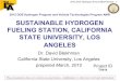 Sustainable Hydrogen Fueling Station, California State ... · 2012 DOE Hydrogen Annual Merit Review 1 2012 DOE Hydrogen Program and Vehicle Technologies Program AMR SUSTAINABLE HYDROGEN
