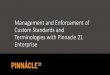 Management and Enforcement of Custom Standards and ... · Management and Enforcement of Custom Standards and Terminologies with Pinnacle 21 Enterprise