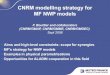 CNRM modelling strategy for MF NWP CNRM modelling strategy for MF NWP models F. Bouttier and collaborators (CNRM/GMAP, CNRM/GMME, CNRM/GMGEC) Sept 2008 Aims and high-level constraints: